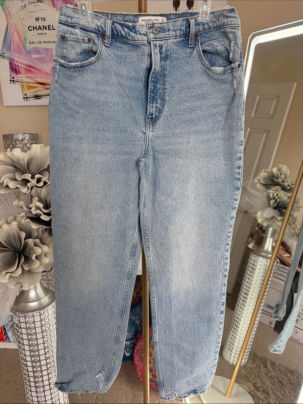 Abercrombie & Fitch Light Blue Boyfriend Jeans
